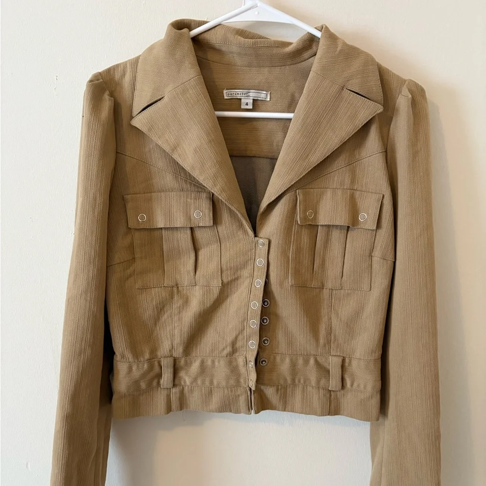 Parameter Y2K Cropped Utility Jacket - Picture 1 of 3